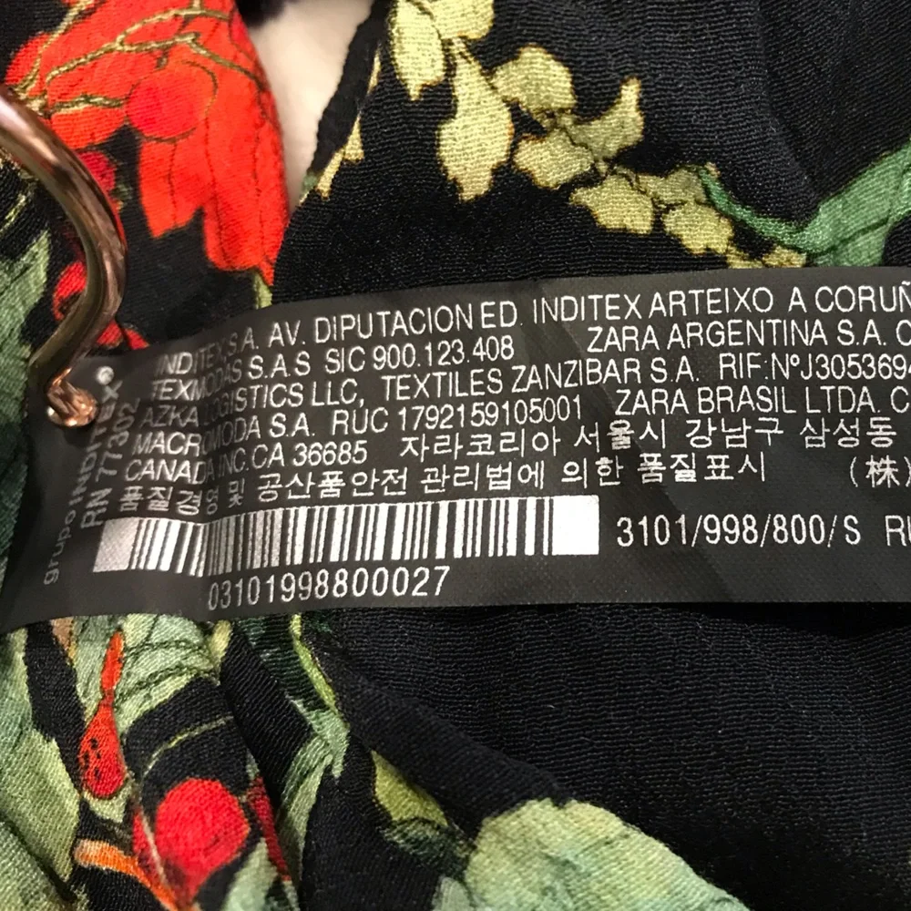 Zara floral maxi dress SZ S